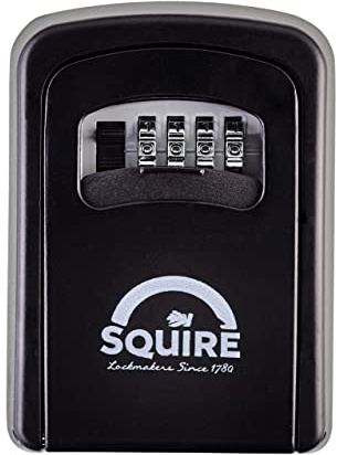 Squire Key Safe Box -4-Rad-Kombinationsschloss - Wand-Schlüsseltresor - wetterfestes Gehäuse aus Aluminiumdruckguss - große Speicherkapazität - Schlüsselbox für den Außen- und Innenbereich(Key Keep 1)