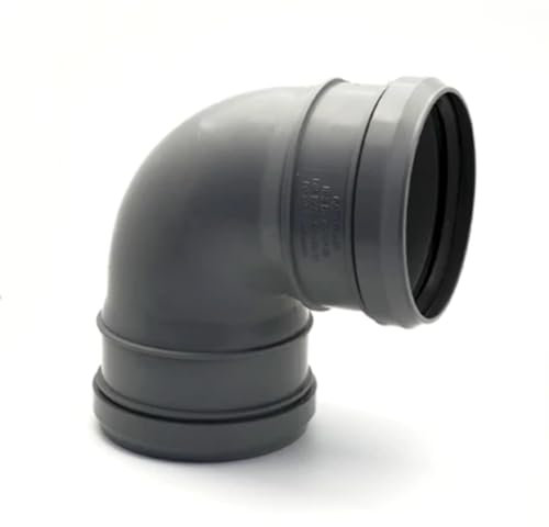 GABBAPLAST Curva Doppio innesto 90° x 50mm per Tubi di Scarico, Multicolore, Standard