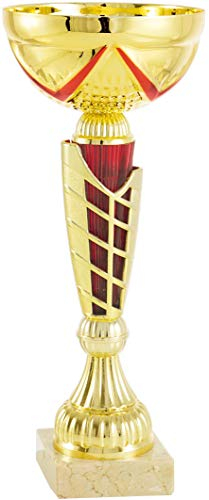 Art-Trophies AT81626 Sport-Trophäe, Gold/Rot, 23 cm