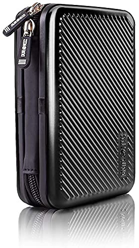 Duronic HDC3 / BK - Funda de Aluminio para Disco Duro Externo y Cables, Color Negro