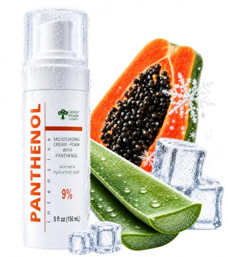 9% Panthenol Foam Moisturizer for Instant Redness Relief - Regenerates Skin Barrier with Aloe Vera & Hyaluronic Acid | After Sun, Tattoo Care & Hair Transplant Spray | Safe for Baby & Sensitive Skin
