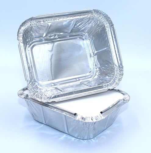 Sunrise Packaging 100 x EXTRA SMALL Aluminium Foil Containers with Lids - 250ml | Durable & Leak-Resistant Food Storage Containers for Roasting, Meal Prep, Takeout, and Events Parties
