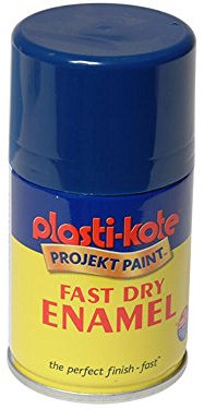 Plasti-Kote 100ml Night Blue Aerosol Fast Dry Enamel