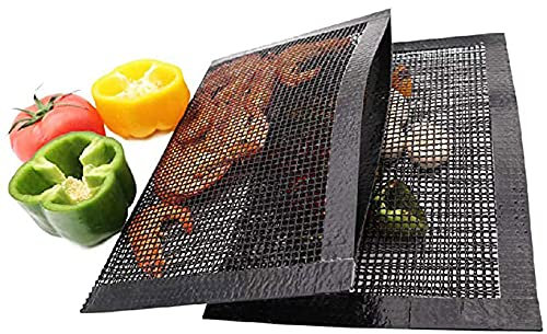 WSHA Sac en Filet pour Barbecue, Sacs de Cuisson antiadhésifs réutilisables, Tapis de Cuisson résistants à la Chaleur pour Barbecue, Four, friteuse à air, viandes, légumes, Poisson