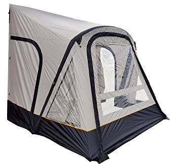 OLPRO View Lite 260 Lightweight Quick Pitch Caravan Porch Awning with Extra Large Windows, U-Shaped Zip on the Front Panel and a Panaromic Shape for Viewing the Great Outdoors