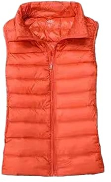 Gilet Léger D'automne Pour Femme Sans Manches En Duvet De Canard Blanc Chaud