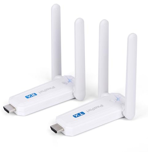 Docooler For Wireless HDMI Transmitter Dual Mode Display 5Ghz Stable Casting for Laptops Cameras Game Consoles Transmission Distance to 164 Feet Compatible Wireless HDMI Transmitter and Receiver