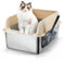 DIUDIU CAT Stainless Steel Litter Box with Lid,Steel Litter Box for Cats,Rabbit, Easy Clean Metal Litter Pan, Non-Stick Cat Toilet, with High Sides and Scoop,Anti-Leakage, No Smell
