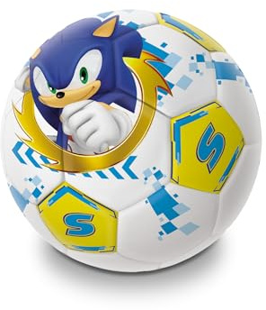 Mondo Toys - Pallone da Calcio Cucito SONIC - Prodotto Ufficiale - SGONFIO - misura 5-300 g - 23050