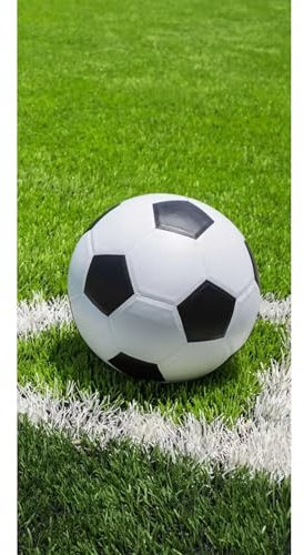 damaloo Fußball Handtuch Baumwolle 70x140 cm - Badetuch XXL für Fußballfans - Großes Duschtuch für Kinder & Erwachsene - Ideales Kinderhandtuch für alle Jungs & Mädchen, die Ballsport lieben