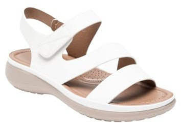 IVACHY Women's Comfortable Faux Leather Sandals - Cushioned and Lightweight - Available in 5 Colors, UK Sizes 3-7.5