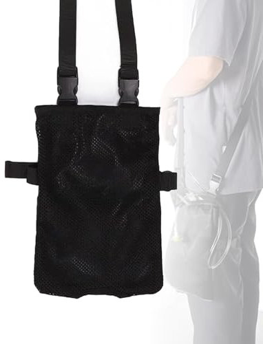 Biglumin Copri Sacca per le Urine Universale, Porta Sacca Catetere da Gamba Elasticizzata e Versatile, Tracolla regolabile e fessura invisibile Indossabile e Discreta.(Nero)