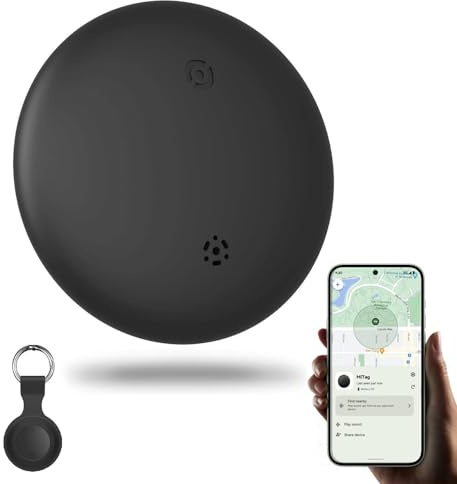 Localizador GPS para Mascotas/Llaves/Maleta/Cartera - Tracker Tag Bluetooth con Soporte Google Find My Device, Buscador de Objetos para Android, Rastreador con Llavero