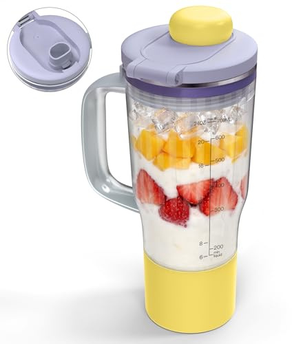 26oz Blender Cup Replacement for Ninja BlendBOSS, Travel Tumbler with Sip & Seal Lid, Compatible with Ninja DB301 DB351 Blender (Lavender Lemonade)