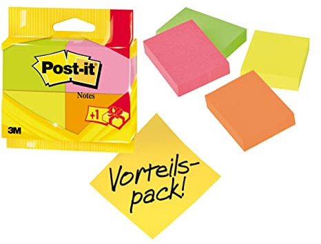 Post-it 6812P 51 x 38 mm Obs - Neonfärg