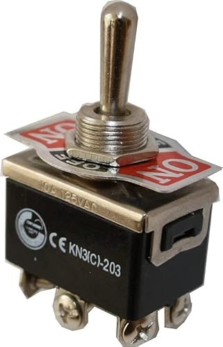 edi-tronic Kippschalter Schalter 2xUM EIN/AUS/EIN 10A / 6A 125V / 250V KN3C-203