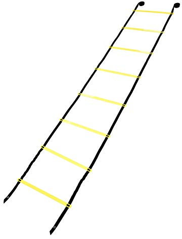 Agility Ladder, Football Training Ladder 4m 8-Rung Soccer Ball Flexibility Training Fitness Jumping Baseball Ladder for Kids Adults Sports Ladders Foot Footwork Sport Equipment Set