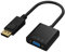 DP to VGA Adapter, Gold-Plated DisplayPort to VGA Converter Male to Female 1080P(Black)
