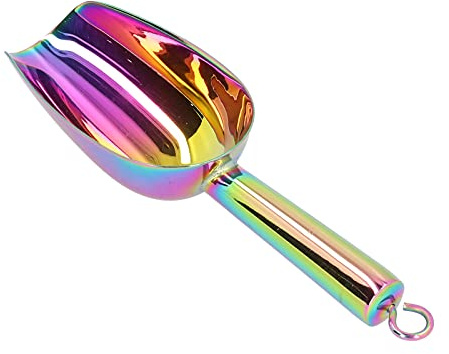 Paletta per il ghiaccio, Paletta per ghiaccio in acciaio inossidabile per cubetti di ghiaccio Farina di zucchero Zucchero, Paletta per alimenti in metallo per feste di matrimonio(Altro)