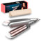 Cecotec Plancha de Ondas de Cerámica RitualCare 2000 Summer Waves. Revestimiento Turmalina, Temperatura regulable, LCD, Cable 360 º de 1,8m, Incluye Bolsa de viaje