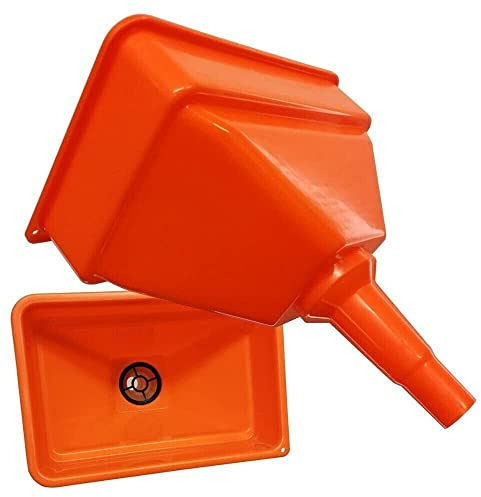 Dunnet Tools Large Wide Neck Funnel For Car Heavy Duty Plastic Funnel With Filter Wide Mouth Tractor Funnels For Oil Fuel Diesel Petrol Plastic Funnels For Car Motorcycle