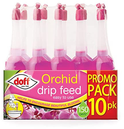 PHG Orchid Drip Feed | Liquid Concentrated Fertiliser | Fast Growth with Strong Root and Long-Blooming | Suitable for All Orchid Plants | Baby bio plant | liquid drip feeder (410 Gram, Pack of 10)