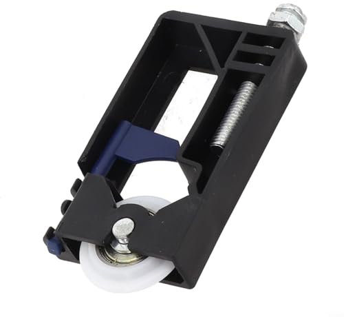 Operación de puerta corredera sin esfuerzo con kit de guía de polea, adecuado para instalaciones de bricolaje (núcleo de rueda inferior)