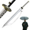 Swords and more One Piece Regenschirm, 16K Premium Version, Groß Katana Samurai Schwert Regenschirm Sturmfest mit langem Griff (Wado-Ichi-Monji)
