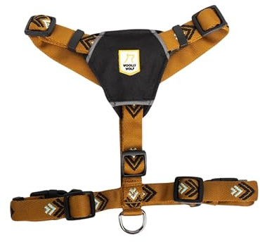 Woolly Wolf Sea to Summit Dog Harness XXS - Hundegeschirr für kleine Hunde aus recyceltem Polyester, Verstellbar für perfekte Passform, Reflektoren für erhöhte Sichtbarkeit