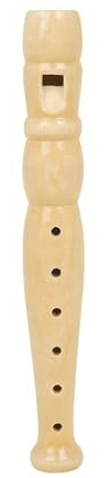Wooden soprano recorder 1pc 6 Holes Solid Recorder Flute Applicable to Orff Flute Instruments for Enlightenment
