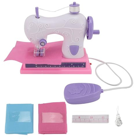 LDAUYZLING Máquina de Coser para niños, Juguete DIY, máquina de Coser eléctrica Recargable por USB, Juego de Juguetes para niños (Púrpura)