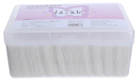 iplusmile Weiche Make Up Entferner Pads Quadratische Gesichtsreinigungspads 240 aus Vliesstoff Minimieren Reibung und Irritationen für Gesicht Trocken und Nass Verwendbar für Reisen
