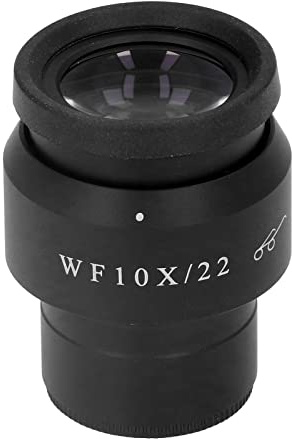Hyuduo Ocular de Microscopio, Aleación de Aluminio Vidrio óptico WF10X 22 Mm Gran Angular Punto Ocular Alto Interfaz de 30 Mm para Microscopio Estéreo con Zoom Continuo Observación de Laboratorio