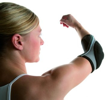 Rehband Handball - Protección de Codos de Balonmano y Patines sobre Ruedas para Mujer, tamaño XL: 26.25-28.75 cm, Color Gris