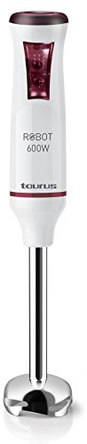 Taurus Robot 600 Batidora de mano, 0.5 litros, Inox, Blanco/Morado