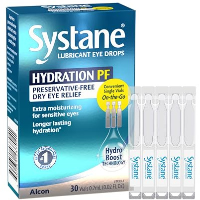 Systane Hydration Lubricating & Hydrating Eye Drops, 30 Vials, Unit Dose