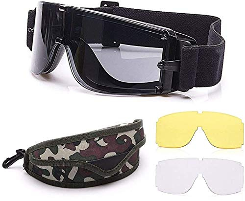 Gafas Tácticas de Seguridad para Airsoft, Militares, Protección Ocular, Caza y Tiro X800 - Gafas de Paintball UV400