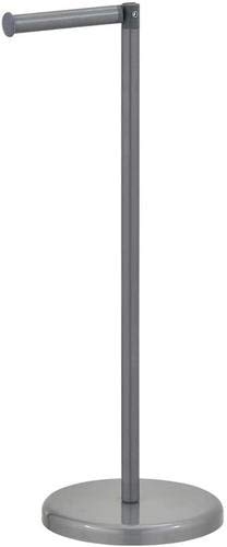 Freestanding Toilet Roll Holder - Stylish & Practical Design by Pristine® (Grey)