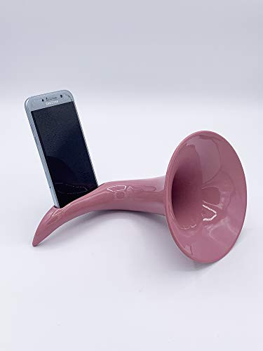 CERAMICHE CRESCENTINI SCARAMAZ Amplificatore PASSIVO per Smartphone Made in Italy Rosa