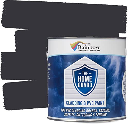 Rainbow Chalk Markers UPVC Plastic Paint - 5L Smoke | Non-Toxic & Water-Based Exterior uPVC Paint for Plastic Cladding, Facia Boards, Window Frames & Doors | Quick Drying & Satin Finish
