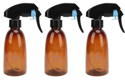 Bottiglia spray per capelli Volume di spruzzo regolabile vintage Bottiglia spray d'acqua con impugnatura comoda per acconciature Cura dei capelli 3 pezzi ABS