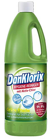 DanKlorix Grüne Frische Hygiene Reiniger, 2er Pack (2 x 1,5 l)