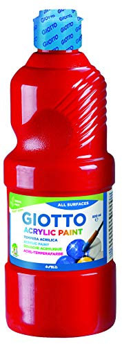 Giotto – Peinture Acrylique 533708, 500 ML, Rouge