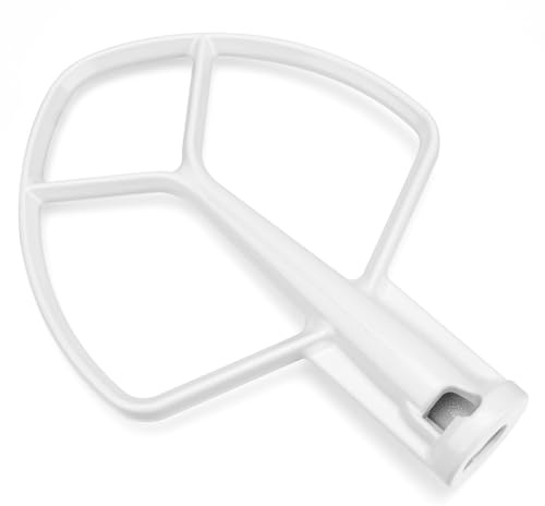 K5AB K5SS Coated Flat Beater Replacement for Kitchenaid 5 Qt Bowl Mixer K4 K5 KP50 KSM5 KSM50 KSM500PS KSM450, Paddle Attachment for Kitchenaid Mixer