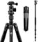 SIRUI Traveler 7C Reisestativ 166cm Carbonfaser Stativ mit E-10 360° Kugelkopf, für Arca Swiss Schnellwechselplatte, Tragkraft bis 8kg, wandelbar zum Monopod