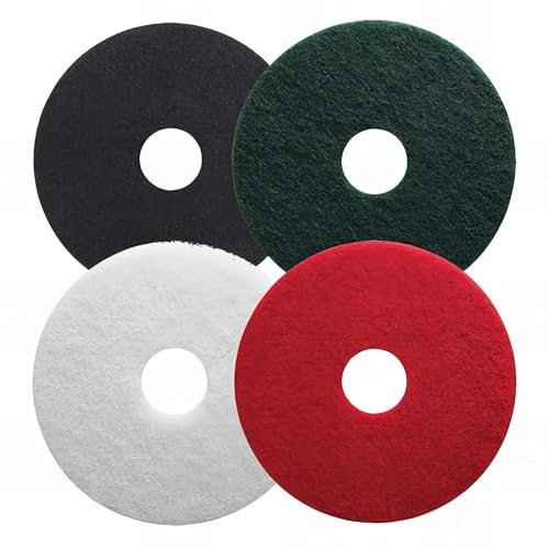 Leman - Lot de 5 disques PAD pour nettoyage des sols - noir pour décapage - D. 432 mm - 5243001 - Leman