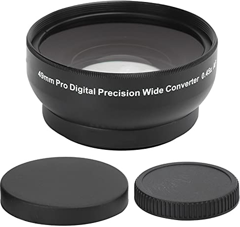 Obiettivo in vetro ottico da 0,45x, obiettivo per fotocamera aggiuntivo da 166 g per obiettivo da 49 mm/1,9 pollici e filtro da 62 mm/2,4 pollici