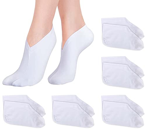5 Paar Fuß Spa Socken Feuchtigkeitsspendende Socken, Baumwolle Feuchtigkeit verbessernde Socken, Kosmetische Lotion Feuchtigkeits Socken, für Trockene Füße Harte rissige Fersen