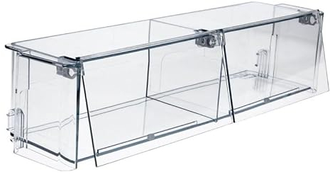 LUTH Premium Profi Parts Compartiment de rangement compatible avec Siemens 00705208 - 429 x 100 mm - Avec rabats pour porte de réfrigérateur