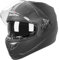 Integralhelm mit Sonnenblende | Motorradhelm Integralhelme | Motorradhelm Integralhelm Mofahelm ECE 22.06 | Kinn- & Kopfbelüftung | für Damen und Herren | Schwarz (L)